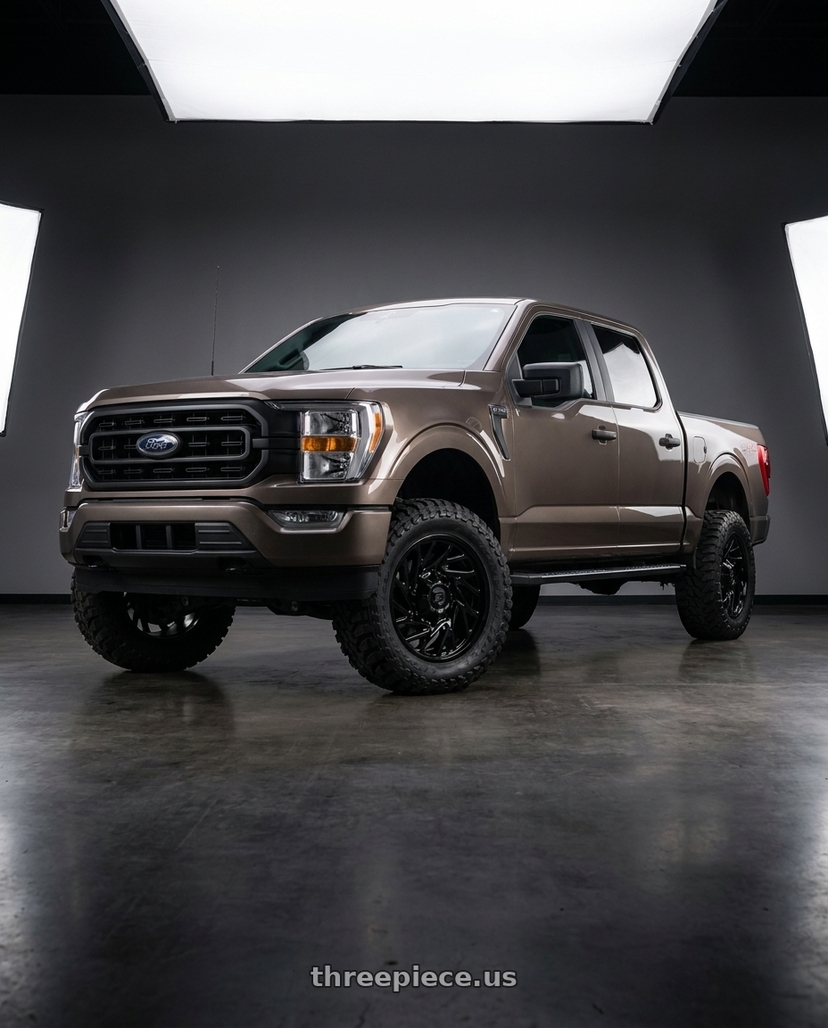 2019 Ford F-150 with Gear Off Road 769B 6X135/6x139.7 20x9 +18 Gloss Black wheels