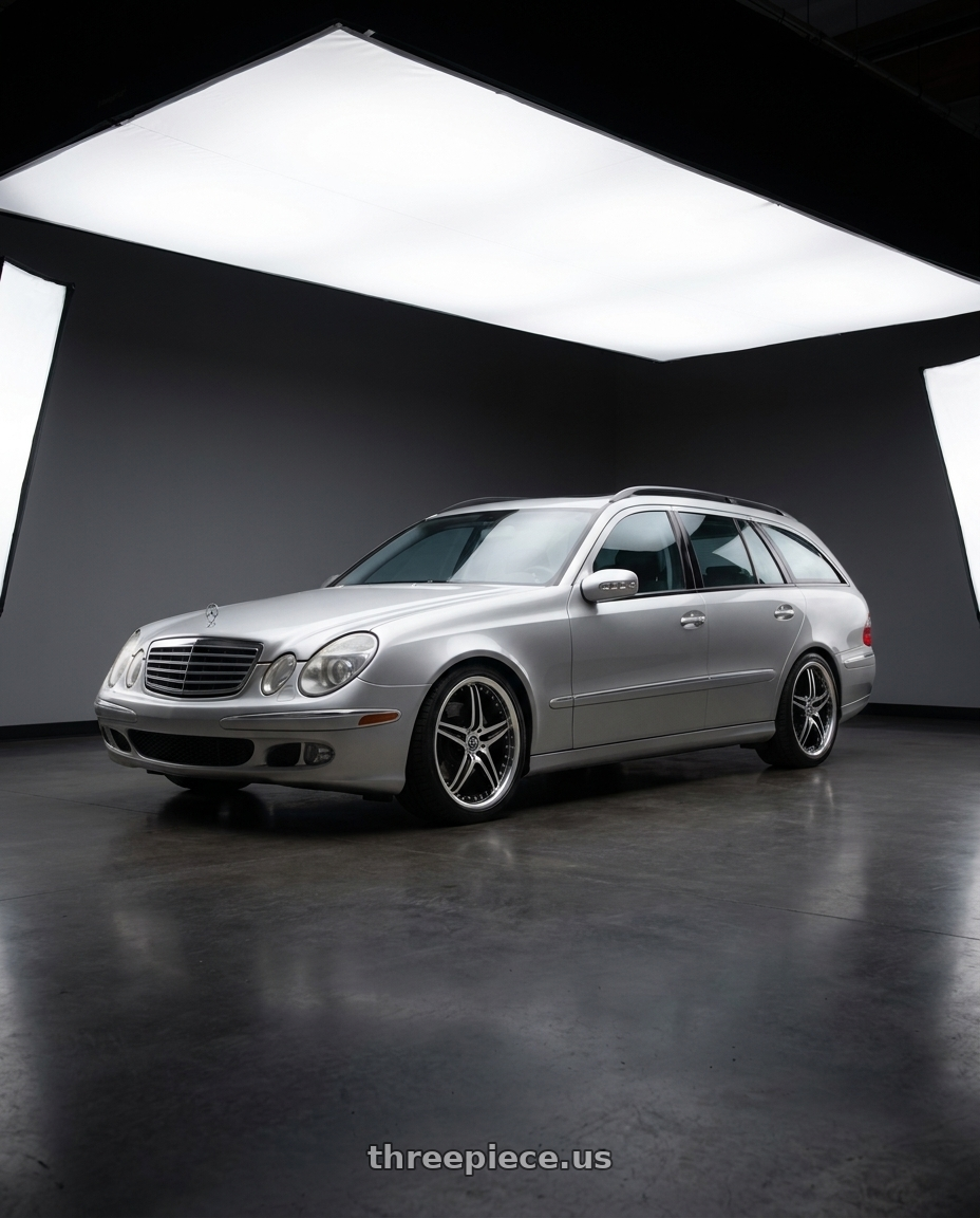 2004 S211 E320 with Motegi MR107 D5S 5X112 18X8 +42 GLOSS BLACK MACHINED wheels