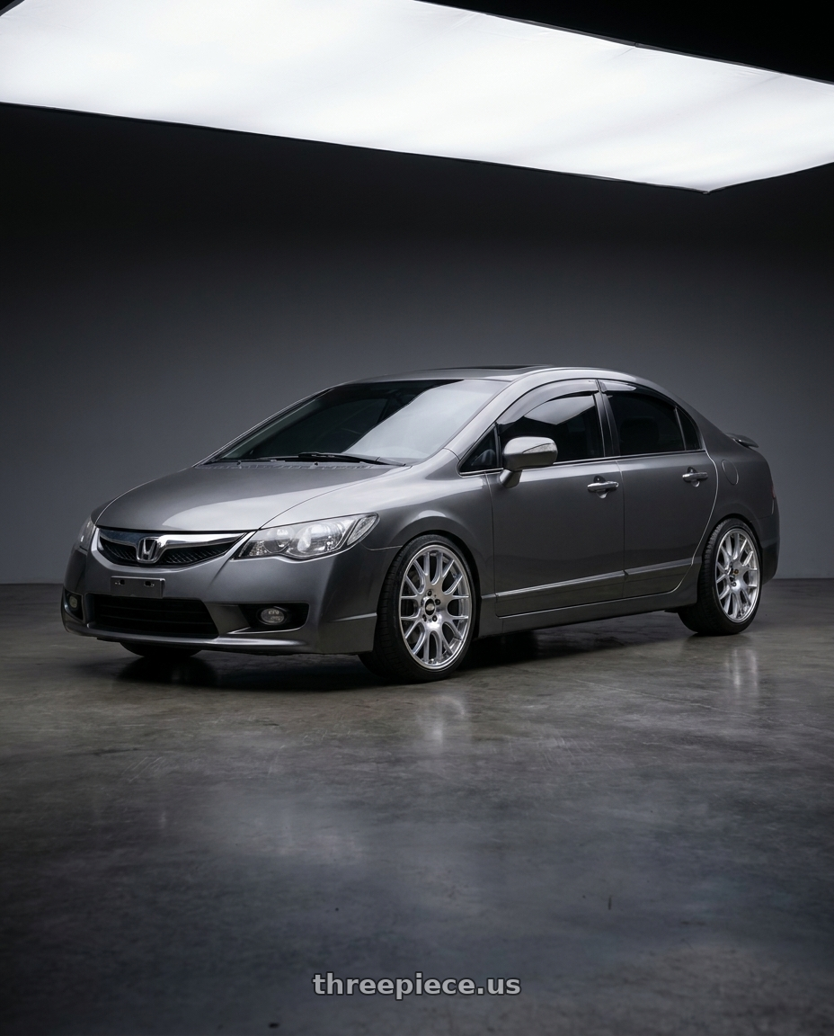 2010 fd1 civic The entire car appeared in the picture. with BBS CH-R 5x130 19x12 +45 Brilliant Silver Polished Rim Protector wheels