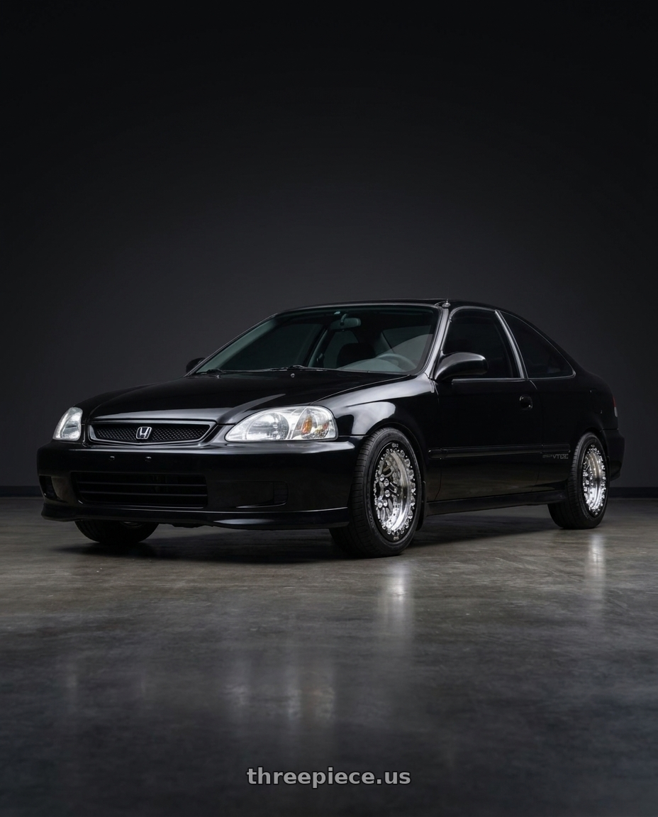 2000 Honda Civic with Belak Industries Series Twisted Wheel - Single Beadlock 4x100 15x7 -102 wheels