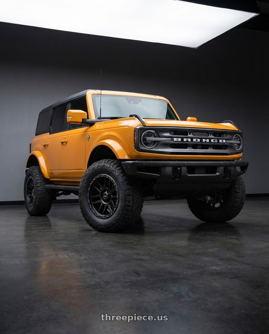 2024 Ford Bronco with Vision Off-Road 111 Nemesis 6x139.7 20x9+12 Matte Black wheels