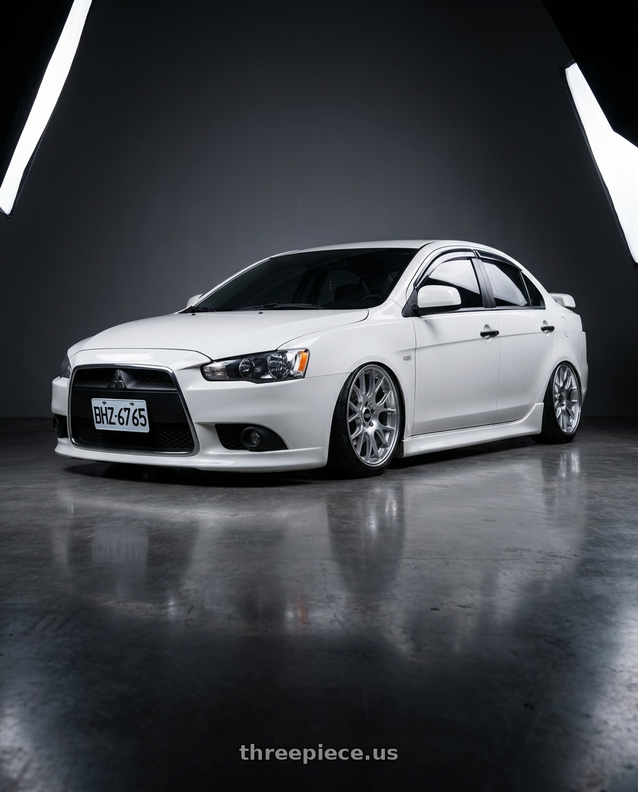 2012 Mitsubishi fortis with BBS CH-R 5x114.3 20x8.5 +38 Brilliant Silver Polished Rim Protector wheels