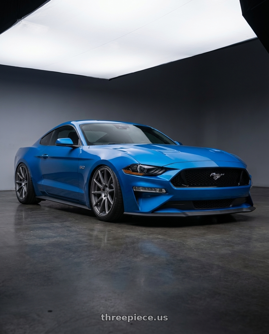 2022 Ford Mustang GT with Forgestar CF10 5x114.3 20x9.5 +29 Gloss Anthracite wheels