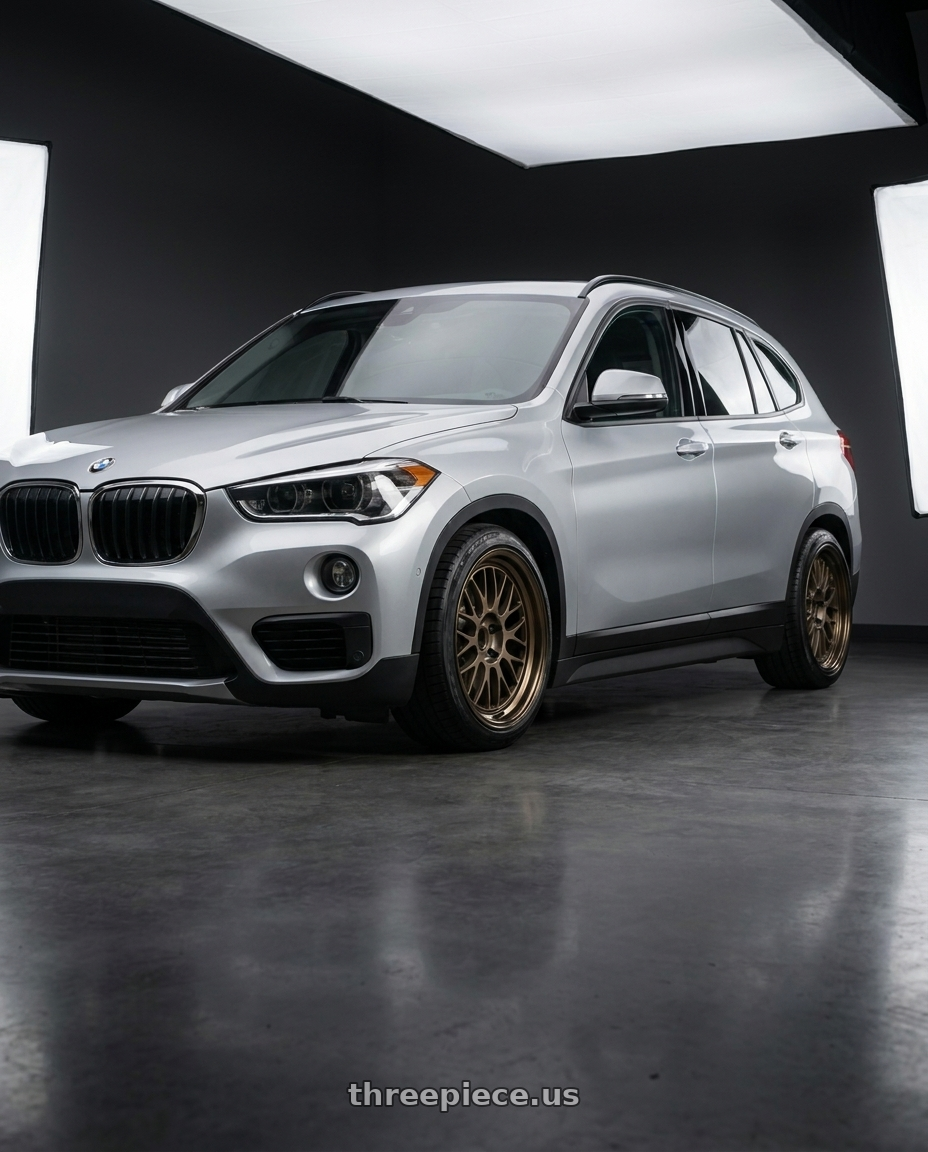 2016 Bmw X1 20I with Volk Racing 21A 5x112 18X11-10  Bronze wheels