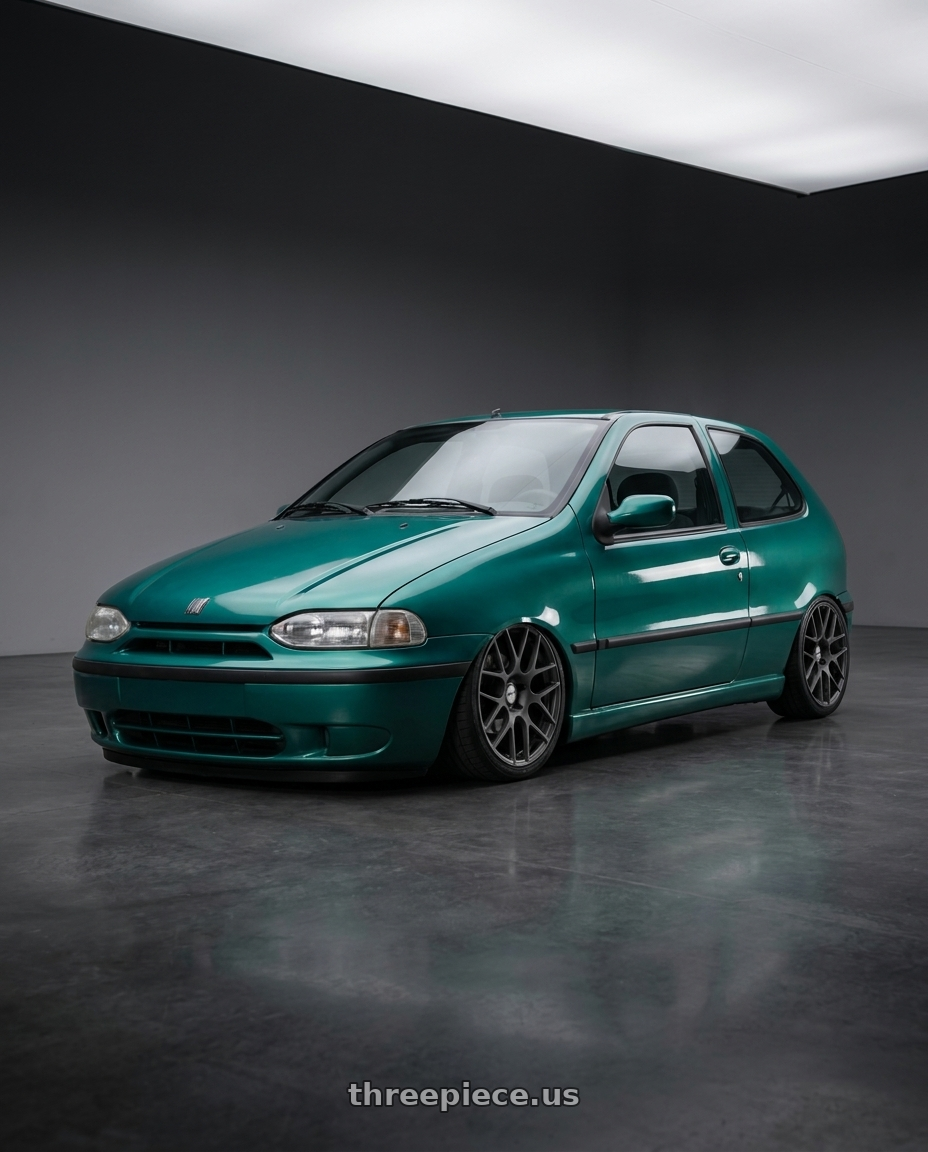 1997 fiat palio el verde with TSW NURBURGRING 5X114.3 17X7.5 +45 MATTE GUNMETAL wheels
