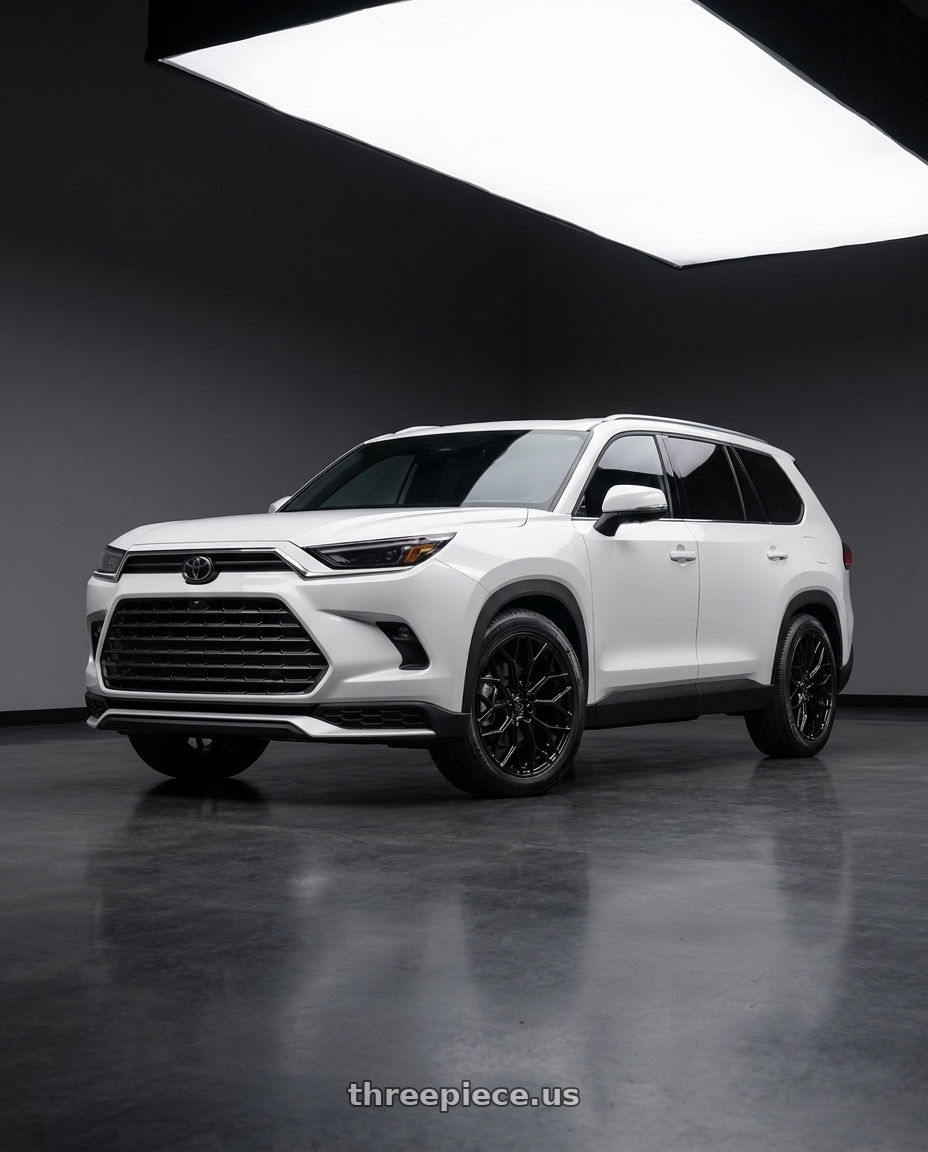2026 Toyota Grand Highlander Max with DOLCE PERFORMANCE PISTA 5x114.3 20x10 +40 Gloss Black wheels