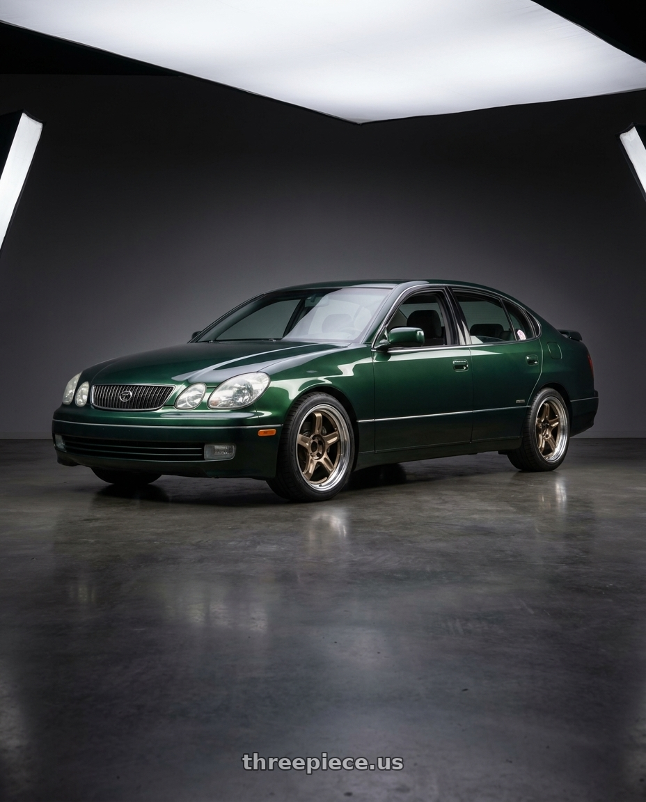 1998 toyota aristo with Volk Racing 21C SPEC-SR 5x114.3 18x9.5 +30 SHINING BRONZE METAL / RIM DC wheels