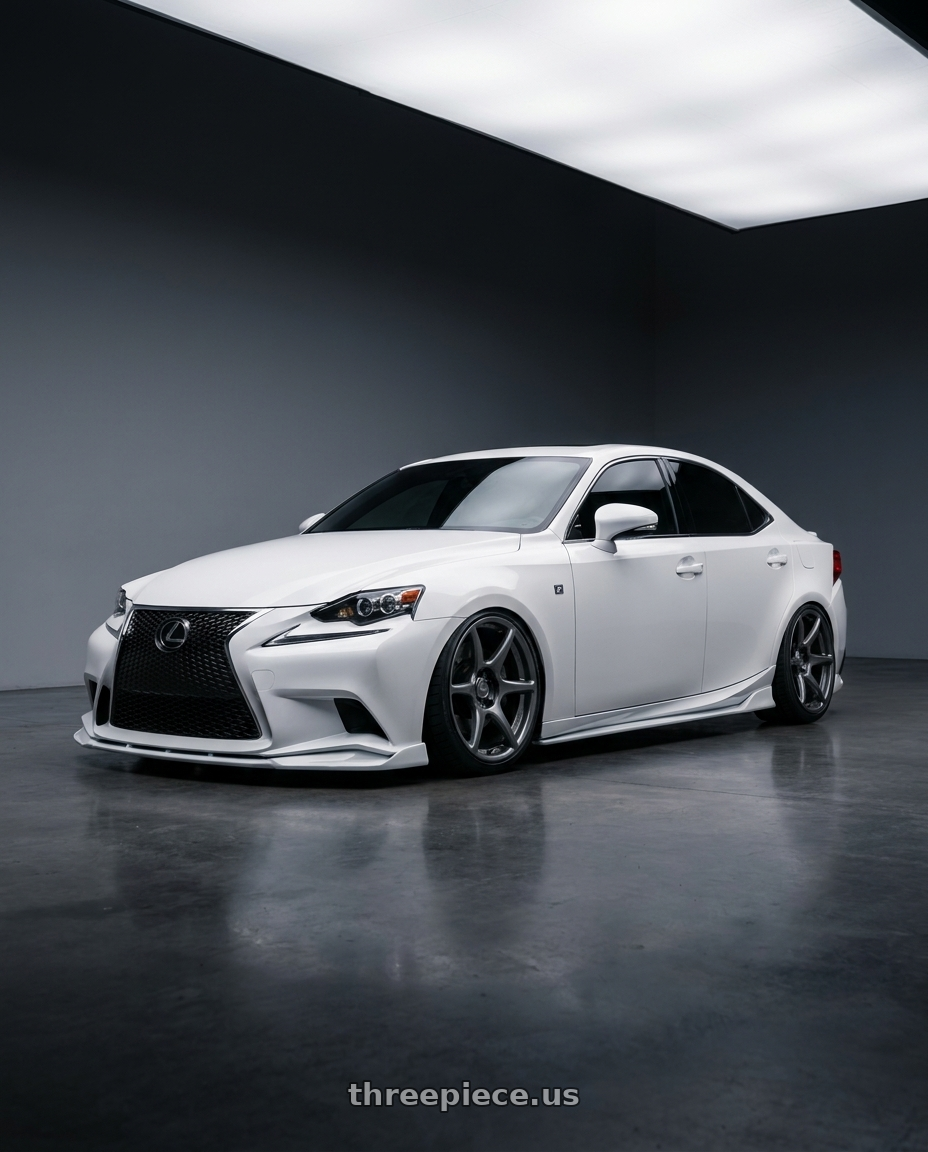 2016 Lexus is 350 f with Kansei K11G Tandem 5x114.3 18x10.5 12 Gunmetal wheels