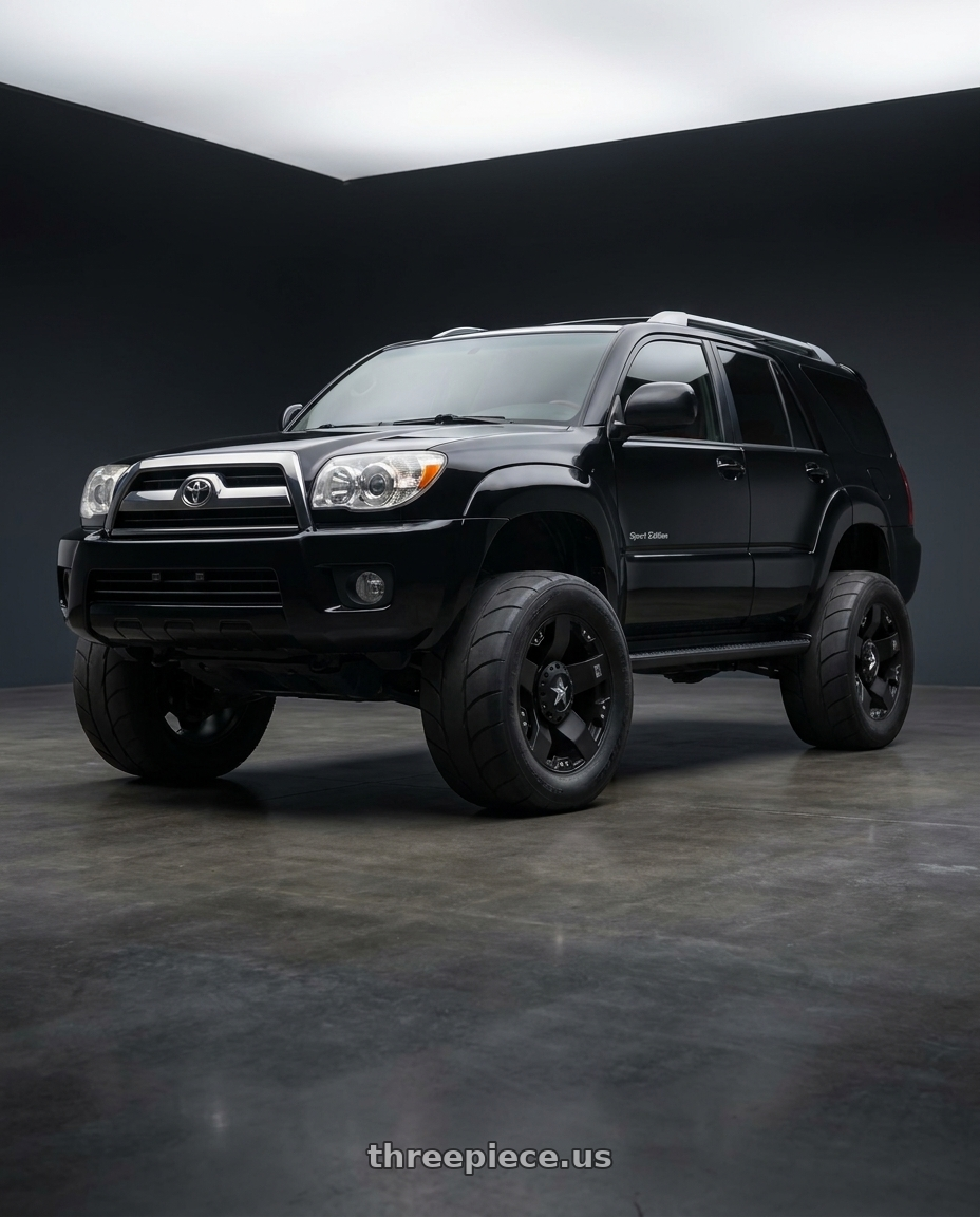 2004 Toyota 4Runner with XD XD775 ROCKSTAR 8X165.1 20X10 -24 MATTE BLACK wheels