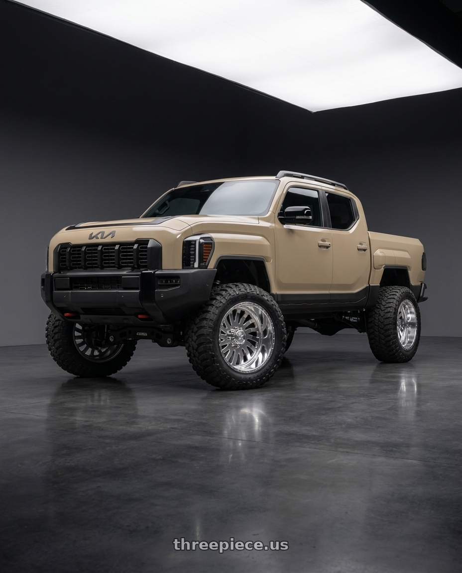 2028 Kia Tasman with American Force 74 Octane SS 6X135 24X14 -73 POLISHED wheels
