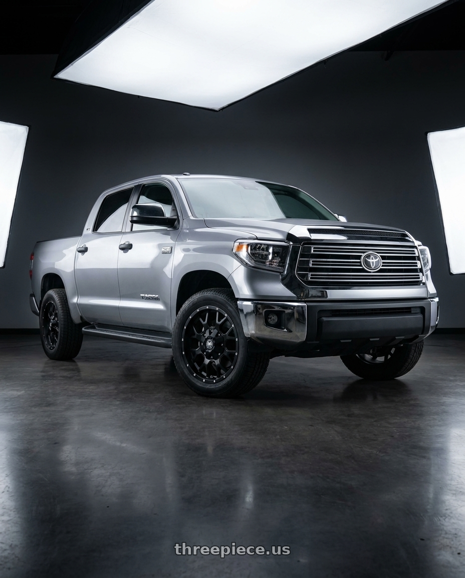 2021 Toyota Tundra 1794 Edition with Mayhem Warrior 8015 5x150/5x139.7 20x9+18 Matte Black wheels