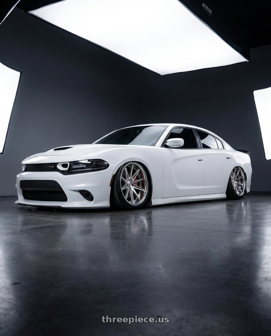 2021 Dodge Charger ScatPack with Work Gnosis Cvx 5x115 20x11+30 H Disk Buff Finish wheels