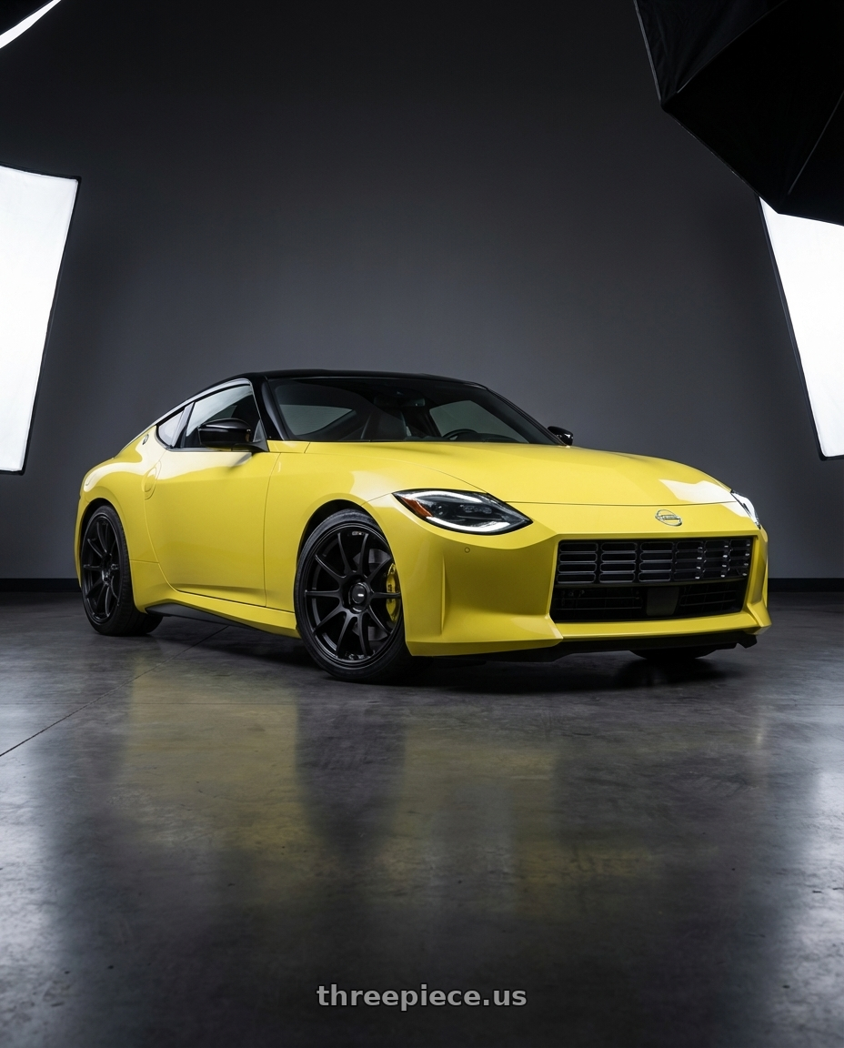 2024 Nissan Z with Ssr Gtv02 5x114.3 19x8.5+38  FLAT BLACK wheels