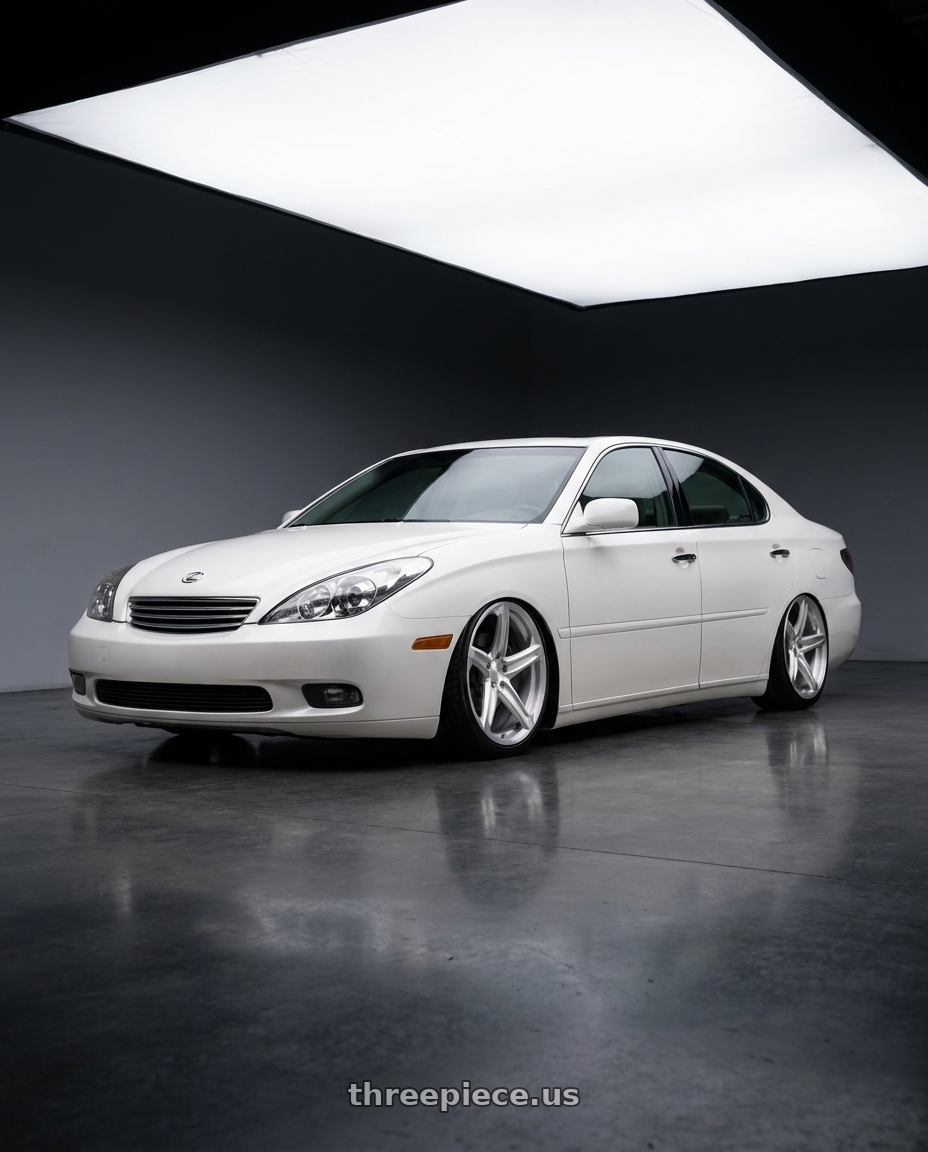 2005 Lexus es330 with MRR Forged F23 5x120 19x8.5  +38 Brushed Clear fit Corvette C8 ( rear: FF2320A152048R-BC ) wheels