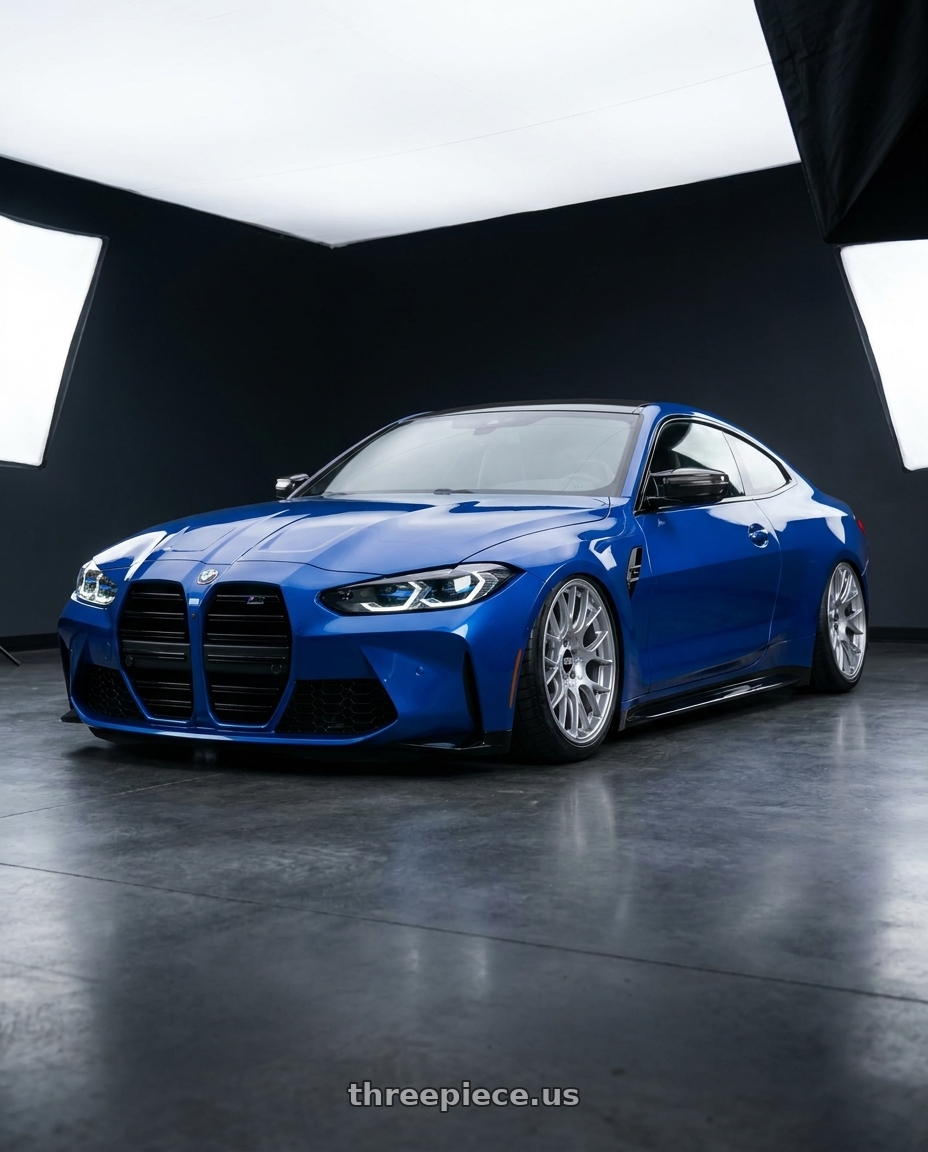 2025 BMW M4 G82 with BBS CH-R 5x112 20x10.5 +25 Brilliant Silver Polished Rim Protector wheels