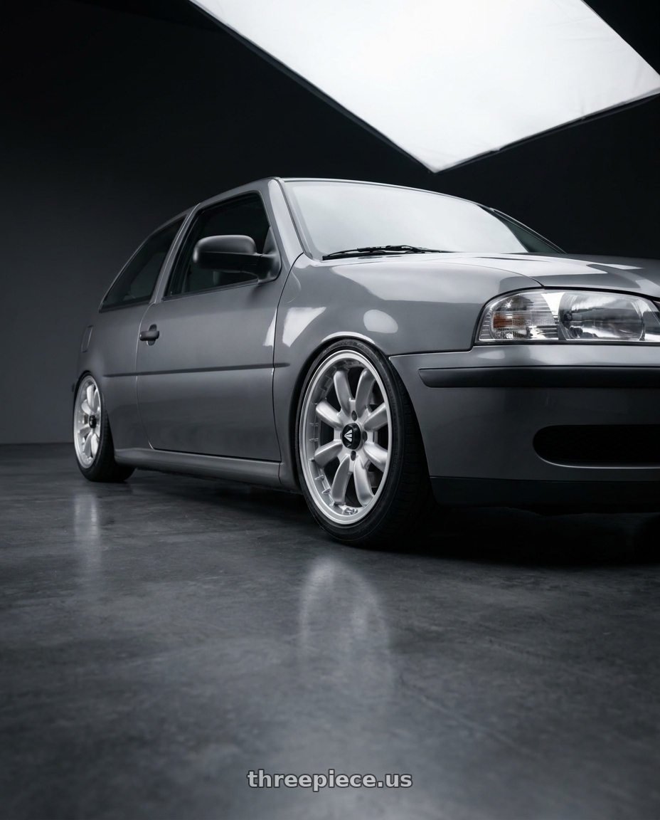 2005 Volkswagen pointer with Enkei Compe 4x130 15x5.5+17 Silver wheels