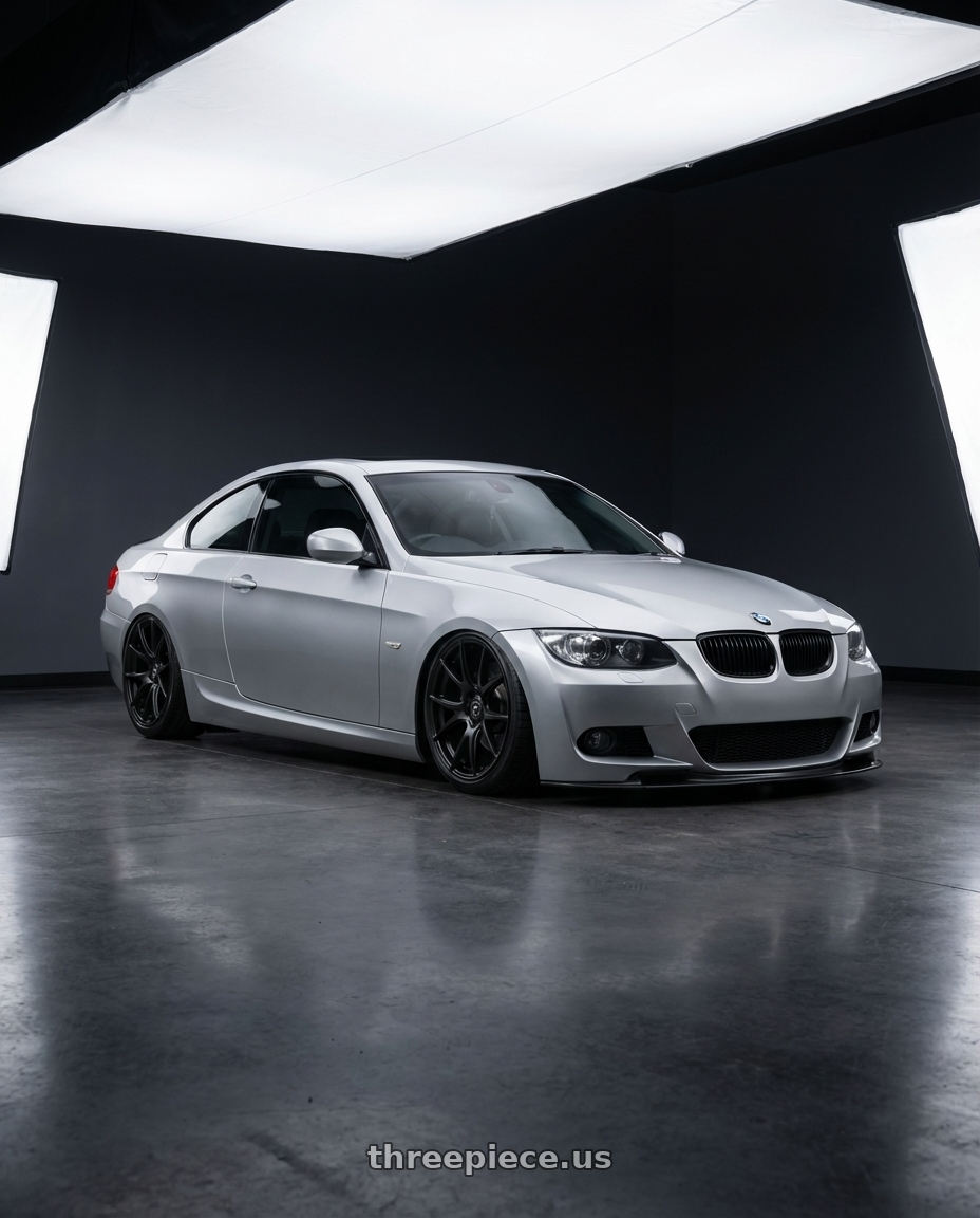 2012 BMW 3 Series E92 with Forgestar CF5V 5x120 19x9 +38 Satin Black wheels