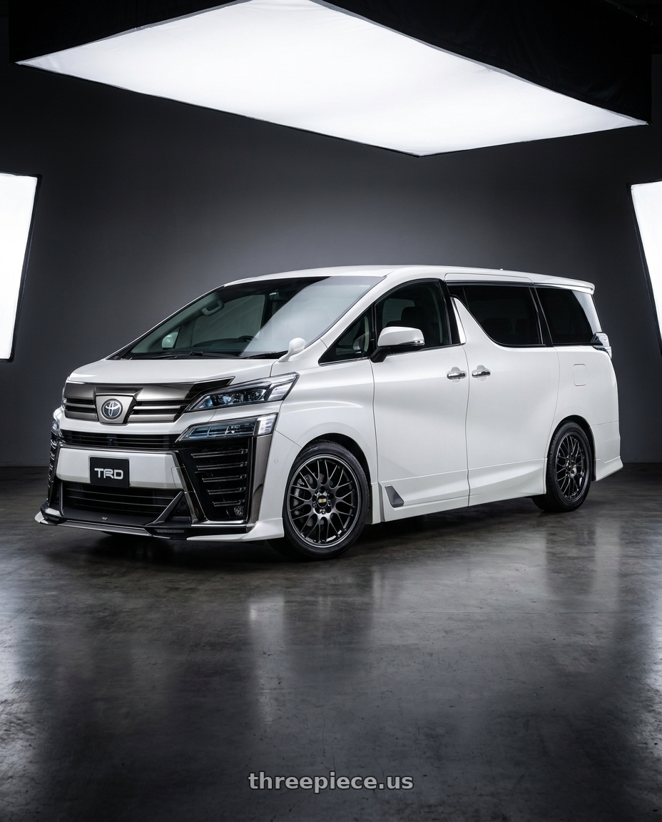 2018 TOYOTA VELLFIRE with BBS RG-R 5x120 19x9.0+20 Diamond Black wheels