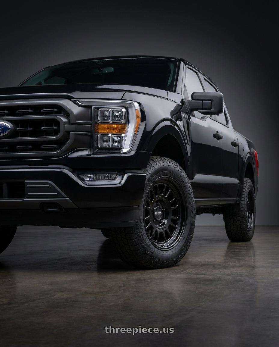 2021 Ford F-150 XL with Method Race Wheels 318B 6X135 17x8.5 +0 GLOSS BLACK wheels