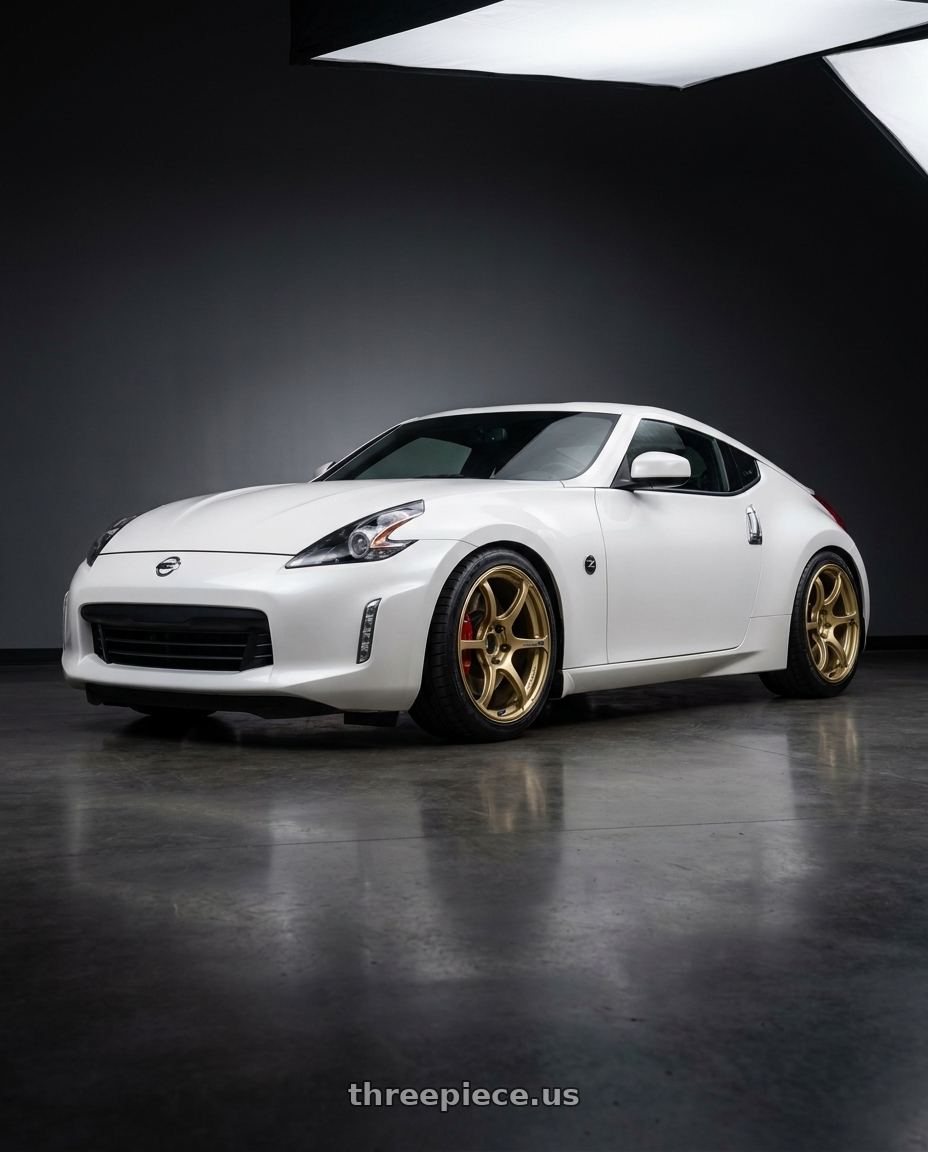 2019 Nissan 370Z with Advan RGIII 5x114.3 19x10.5+15 Gold wheels