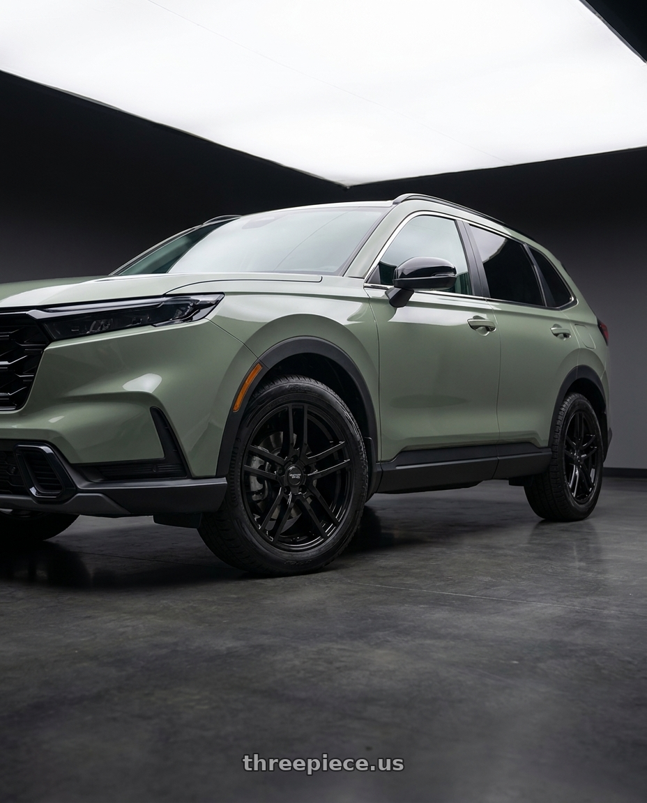 2026 Honda CR-V Hybrid Trailsport with American Racing AR929 5X114.3 18X8 +45 GLOSS BLACK wheels