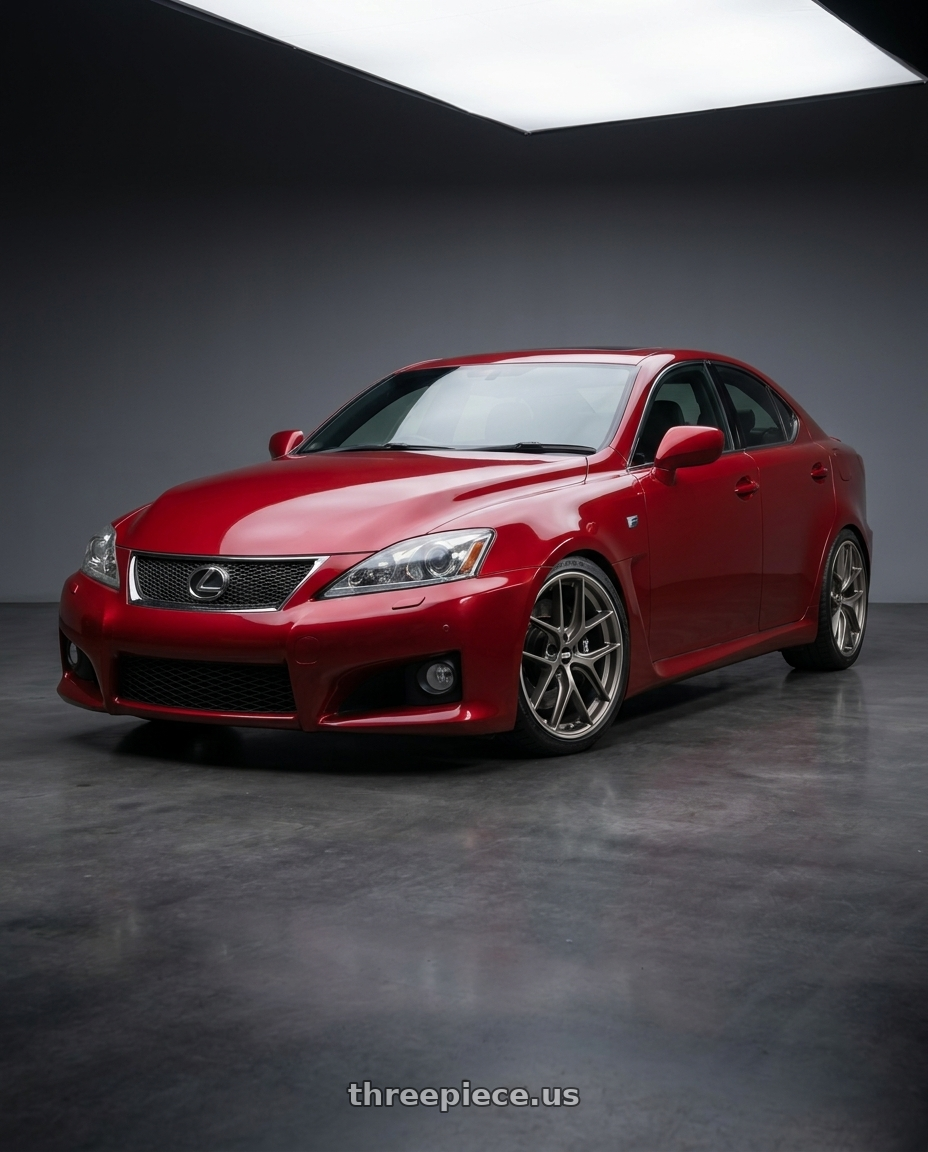 2012 Lexus IS-F with BBS CC-R 5x114.3 19x8.5+43 Satin Platinum wheels