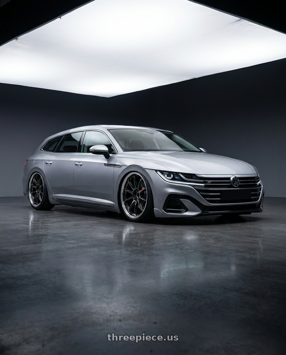 2023 Vw arteon shooting brake with Work Zr10 2P 5x112 18x10.0 +45 Glim Black wheels