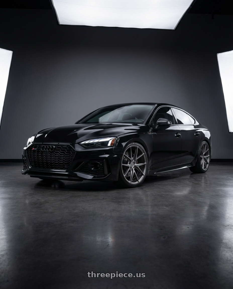 2022 Audi RS5 with Niche 1PC M116 MISANO 5X112 20X10.5 +27 MATTE GUN METAL wheels