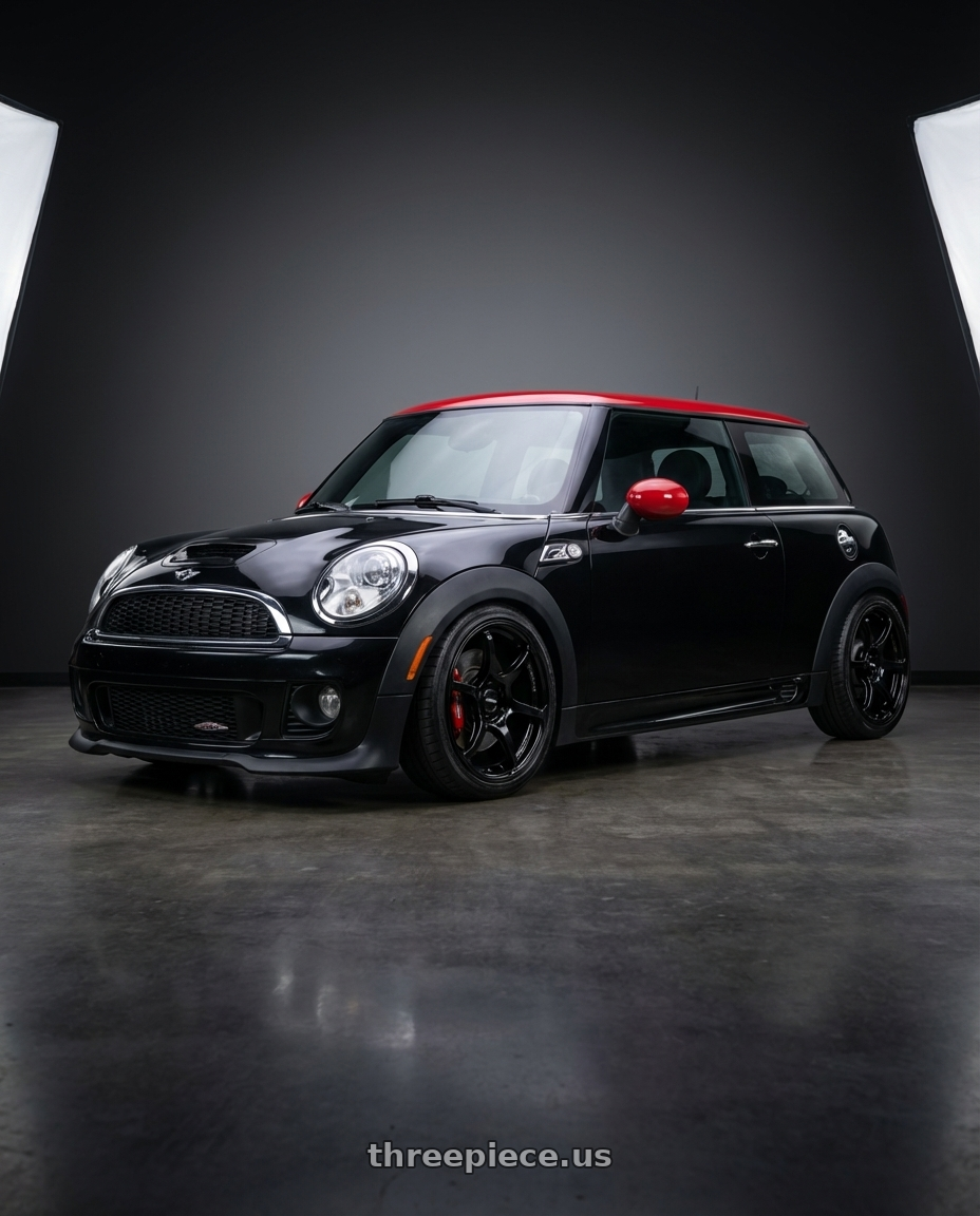 2013 mini cooper jcw with Advan RGIII 4x100 18x7.0+42 Gloss Black wheels