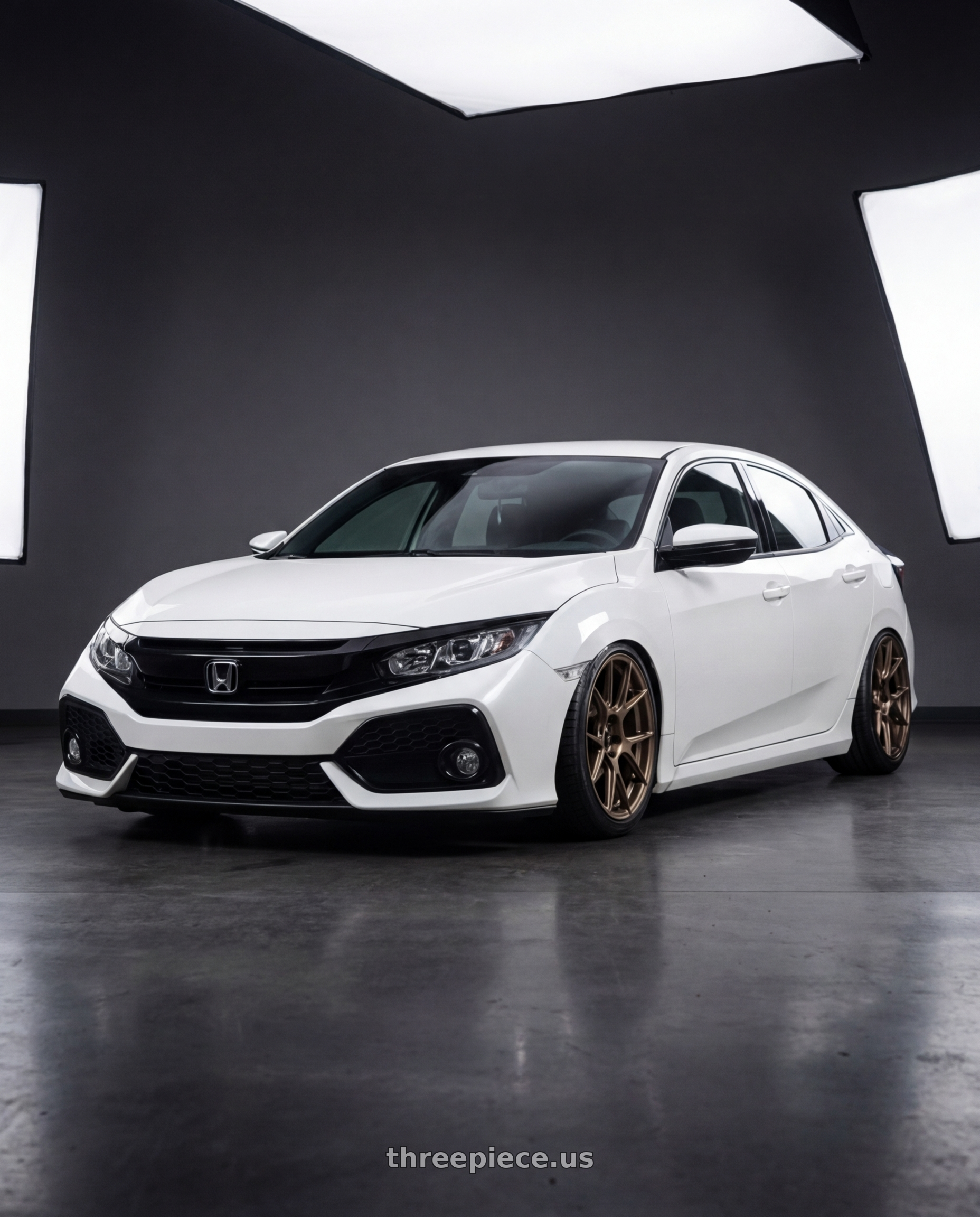 2024 Honda Civic with Konig Ampliform 5x114.3 19x8.5+30 Gloss Bronze wheels