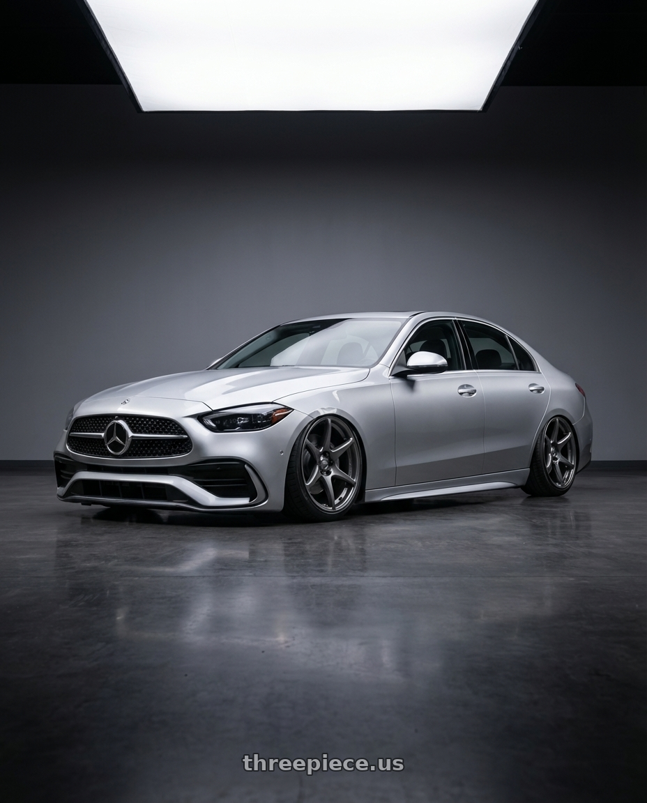 2022 Mercedes-Benz C-Class W206 with Kansei K11G Tandem 5X112 19x9.5 22 Gunmetal wheels