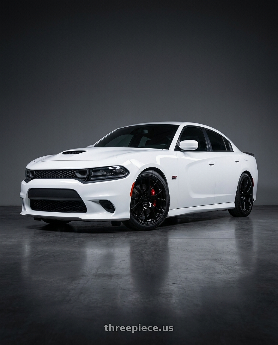 2021 Dodge Charger SXT with Performance Replicas PR161 5X115 20X10 +18 GLOSS BLACK wheels