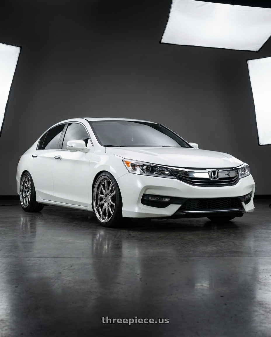 2016 honda accord exl v6 sedan with Aodhan DS02 5x114.3 19x9.5+22 Vacuum Chrome wheels