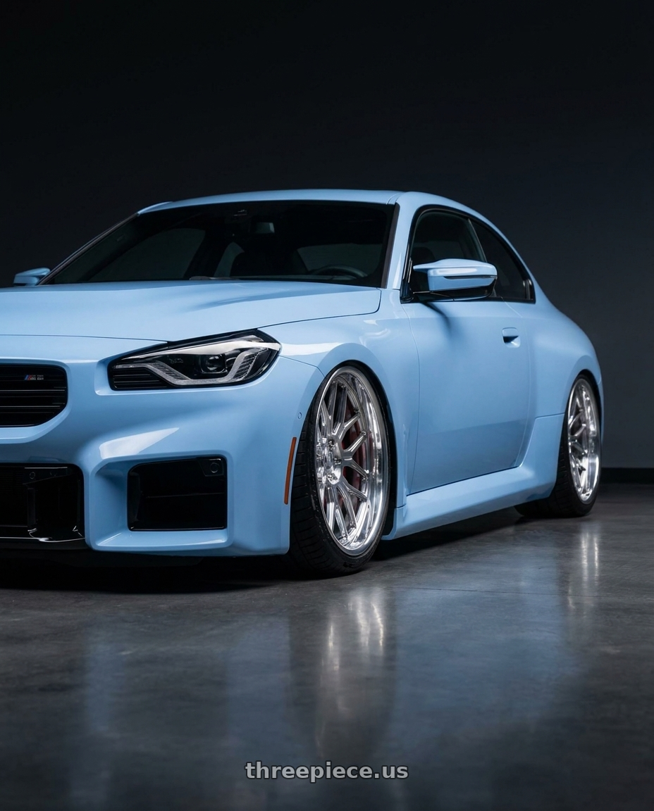 2024 Bmw m2 with Axe AF6 Forged 8x170 22X12 -44 FULLY POLISHED wheels