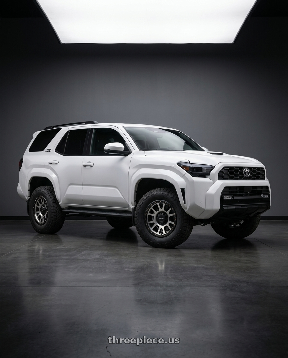 2022 Toyota 4Runner with Vision Off-Road 111 Nemesis 6x139.7 17x9-12 Matte Black Machined Face wheels