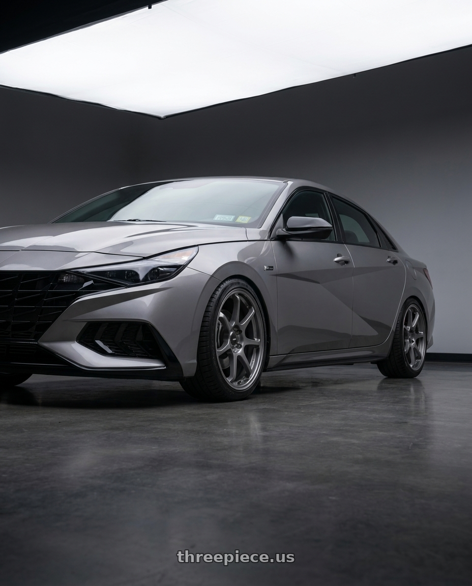 2023 Hyundai Elantra n line with Enkei TS-7 5x114.3 18x8+35 Storm Gray wheels