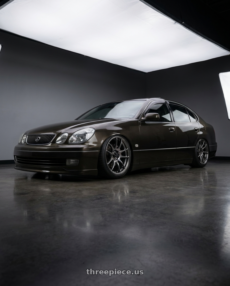 2000 Lexus gs300 with Vors TR4 5x114.3 19x8.5  +35 Hyper Black wheels