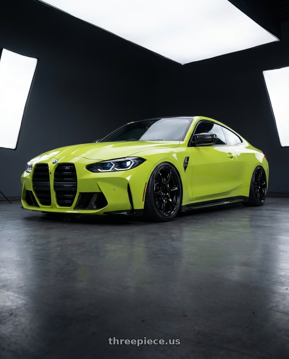 2024 BMW M4 G82 with Advan RGIII 5x112 19x8.5+45 Gloss Black wheels