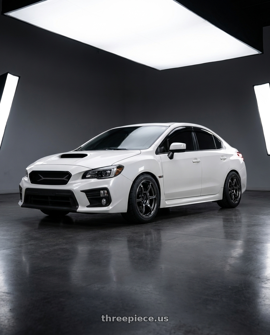 2018 Subaru wrx  with Advan Racing RG-4 5x114.3 18x9.5 +35 RACING HYPER BLACK & RING wheels