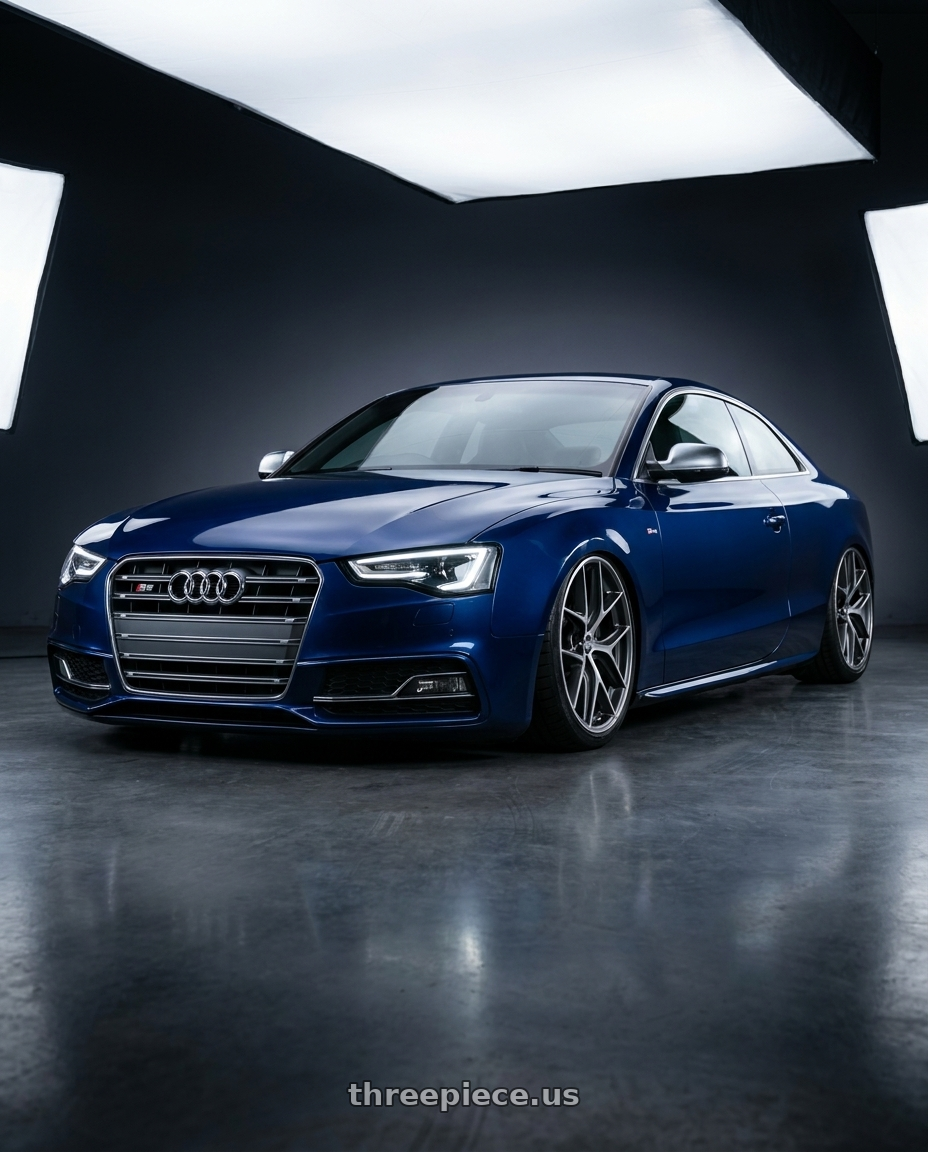 2014 Audi S5 B8 with BBS CC-R 5x112 19x8.5+30 Graphite w/ Diamond Cut Face wheels