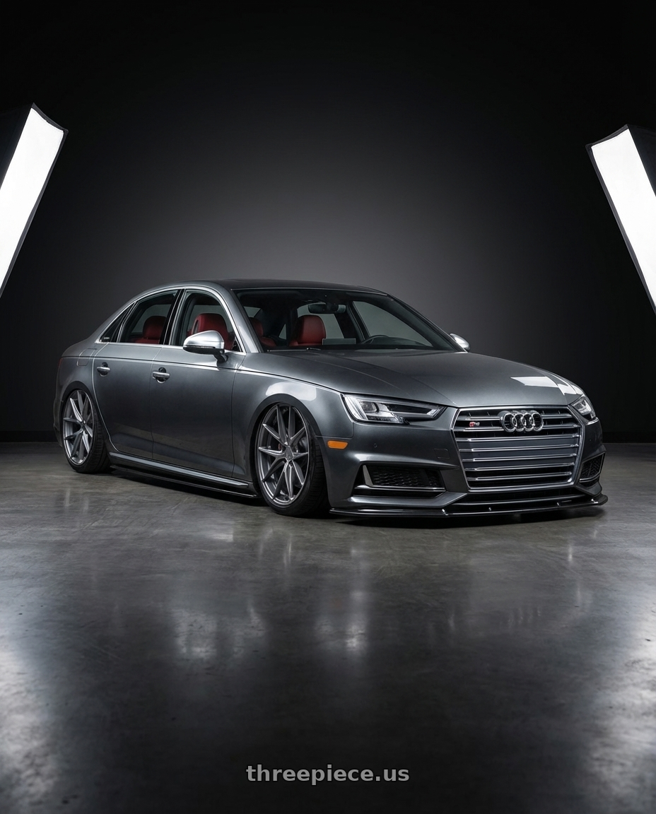 2023 Audi S4 B9 with Niche 1PC M116 MISANO 5X112 20X9 +32 MATTE GUN METAL wheels