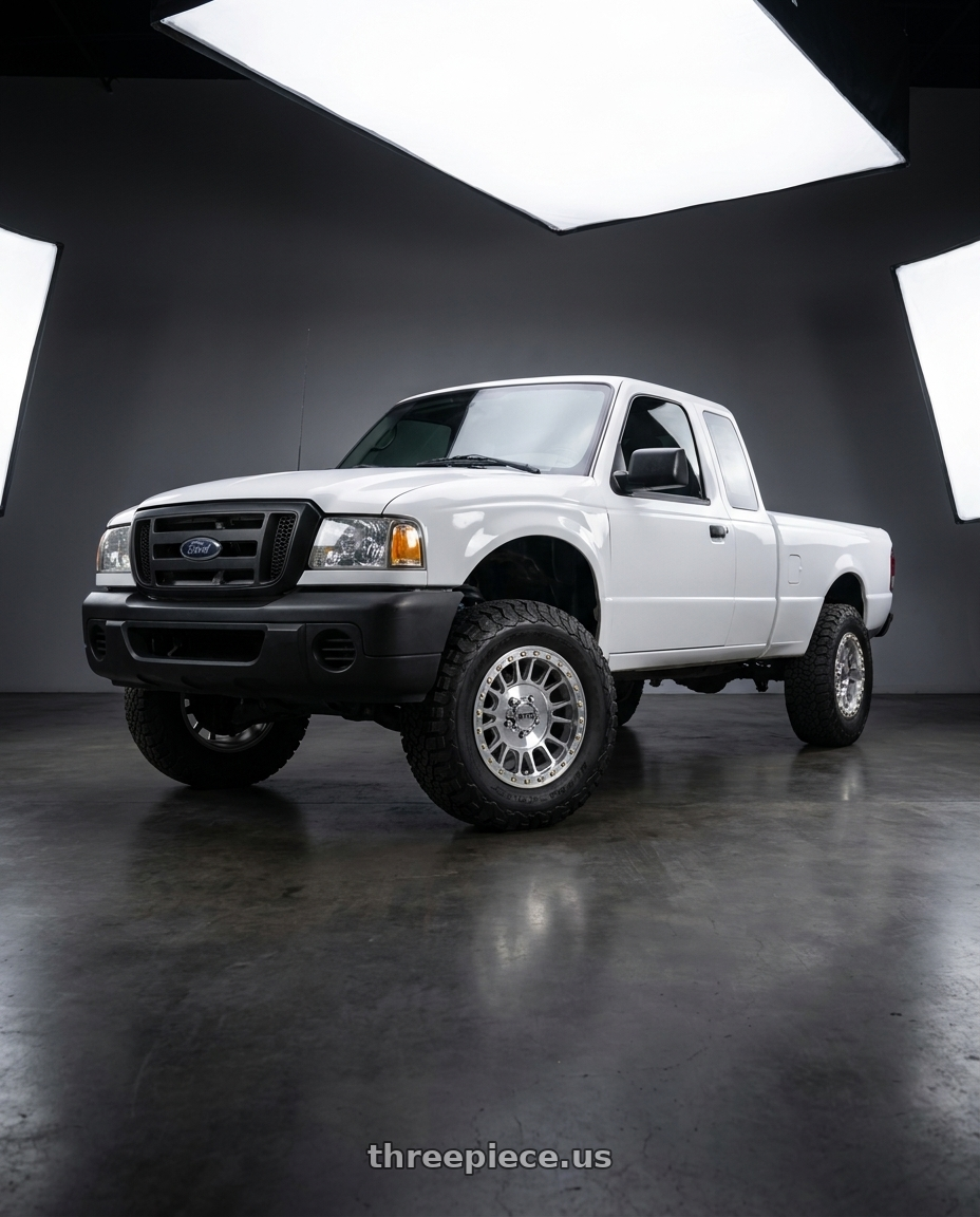 2005 ford ranger xl extended with KMC Powersports IMPACT UTV BEADLOCK 5x114.3 15x8 +0 Machined wheels