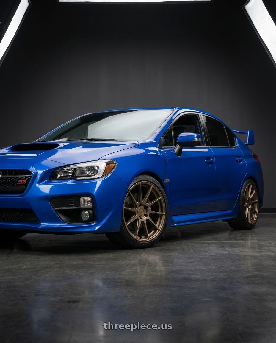 2013 Subaru WRX STI with Aodhan AH09 5x114.3 18x9.5 +35 Matte Black wheels