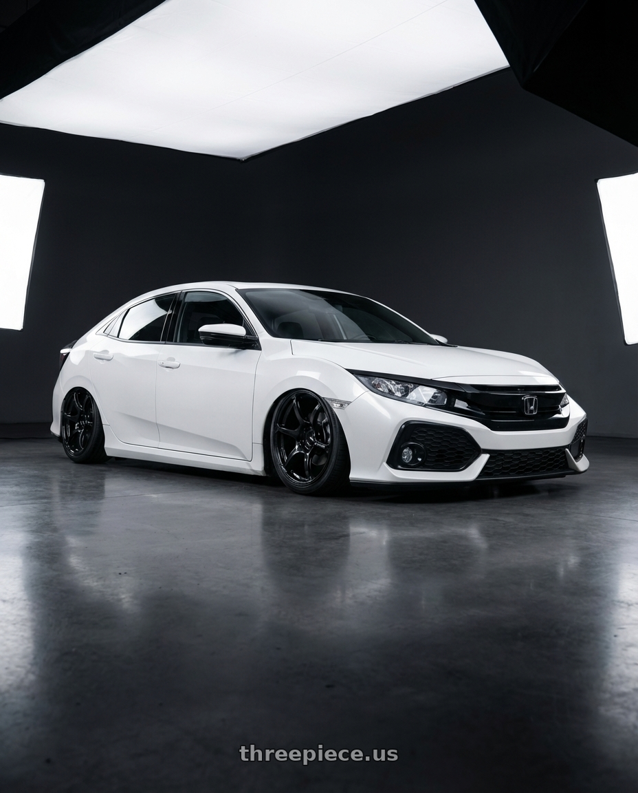 2024 Honda Civic with Advan RGIII 5x114.3 19x9.0+25 Gloss Black wheels