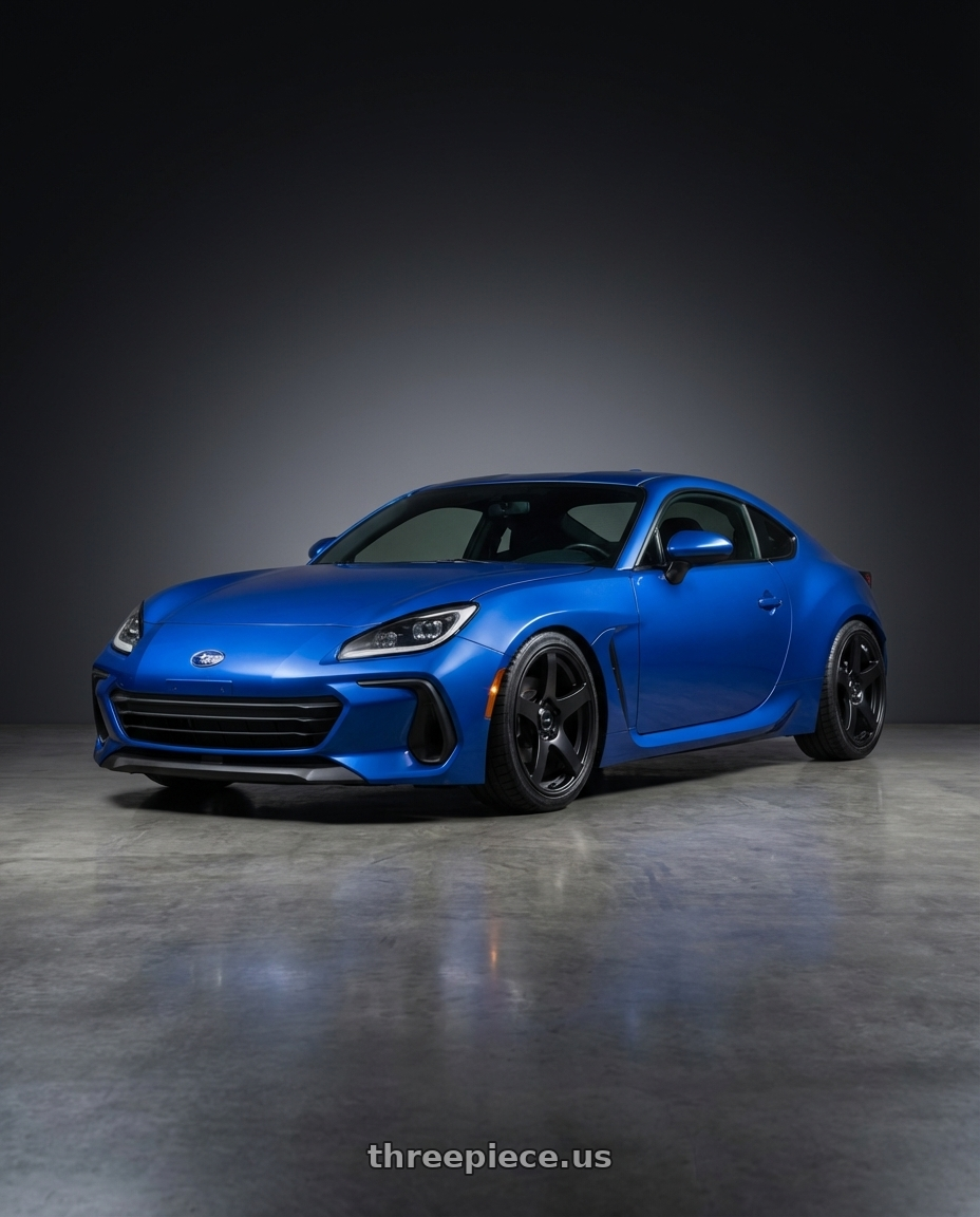 2024 Subaru BRZ with Ssr Gtv01 5x114.3 18x9+35  FLAT BLACK wheels