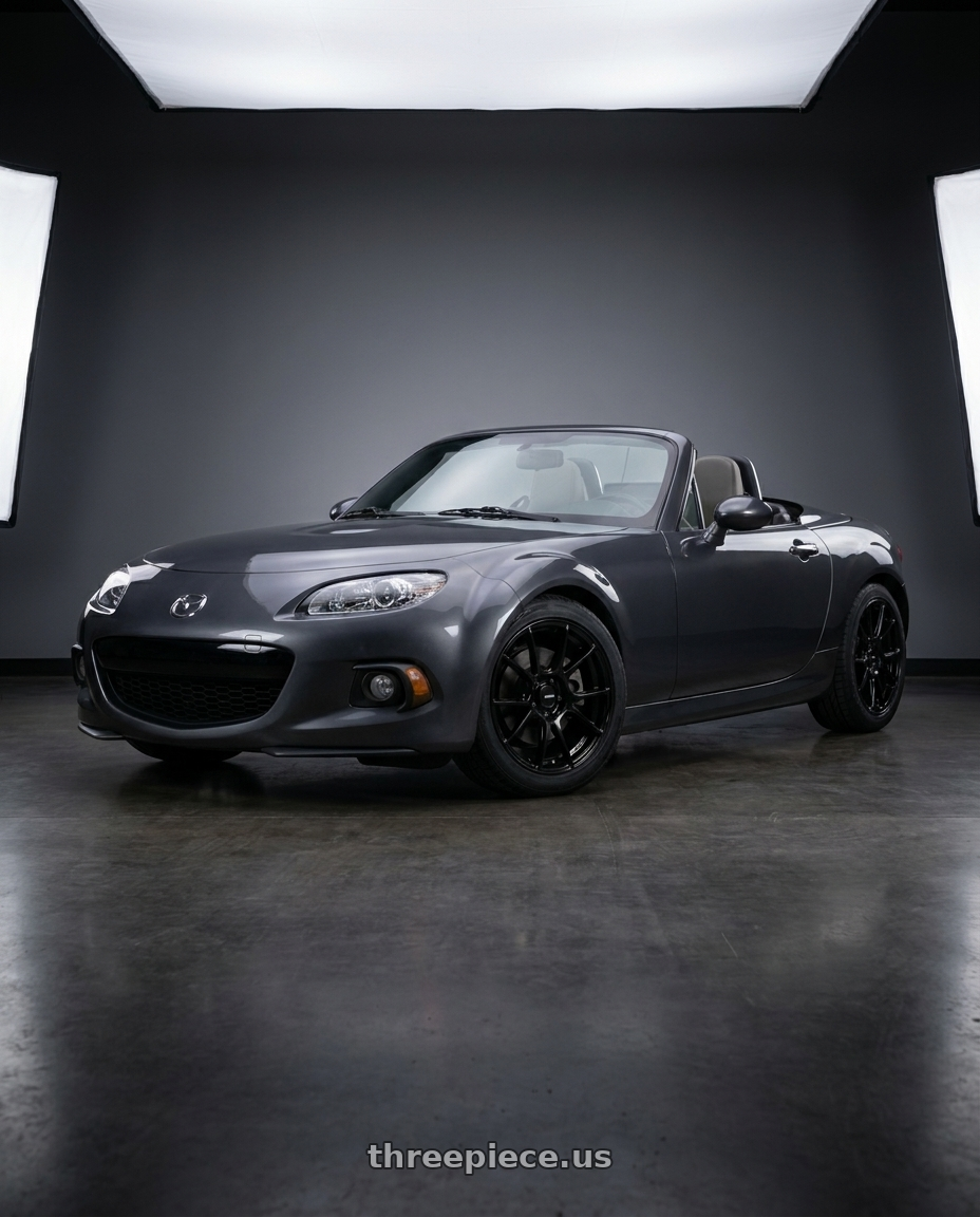 2014 Mazda Miata with Enkei TS-V 5x114.3 17x8+35 Gloss Black wheels