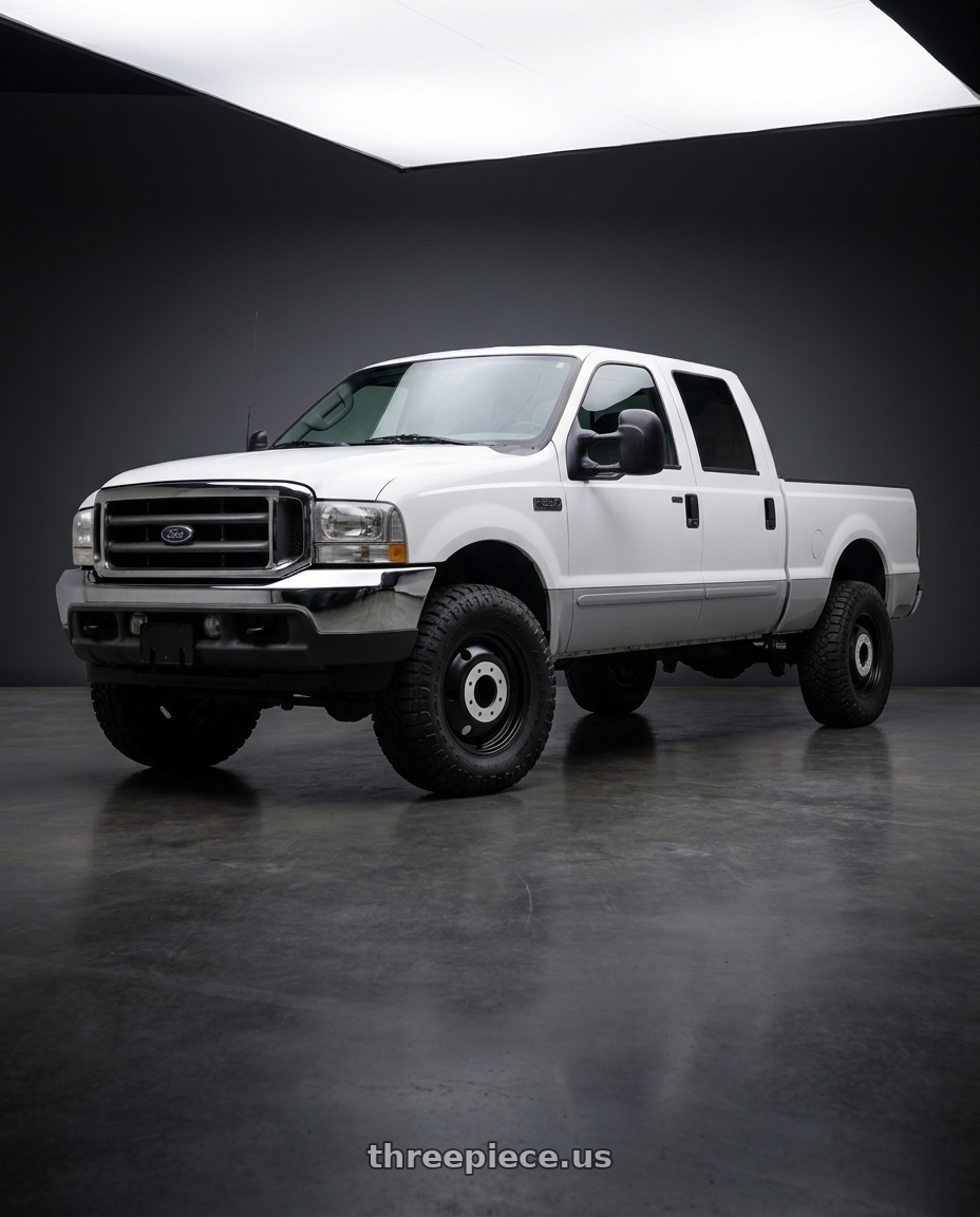 2004 Ford F250 with XD XD INNER REAR DUALLY 8X170 20X8.25 +115 SATIN BLACK wheels
