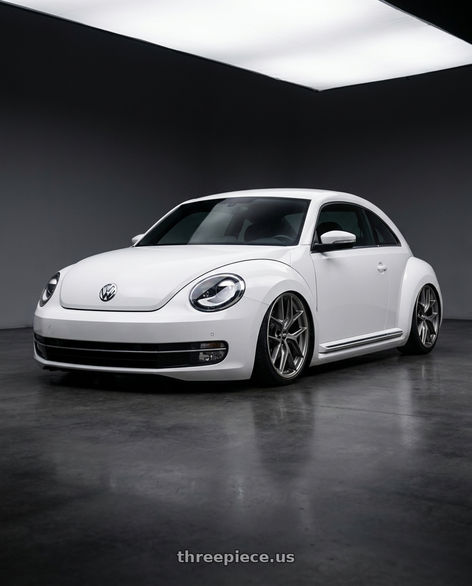2016 Volkswagen Beetle Turbo with BBS CC-R 5x112 19x8.5+40 Satin Platinum wheels
