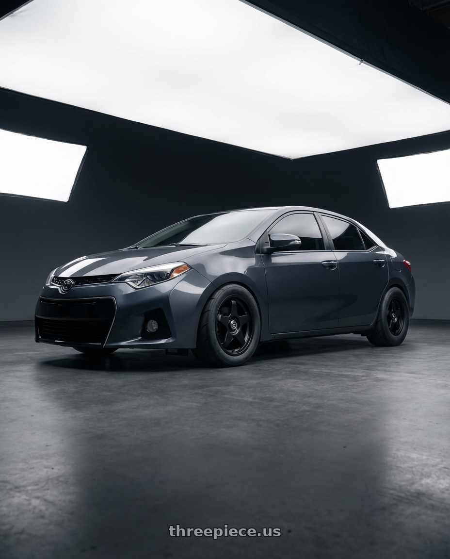 2016 Toyota Corolla S with fifteen52 CHICANE 5x100 / 5x114.3 17x7.5 +40 ASPHALT BLACK (SATIN BLACK) wheels