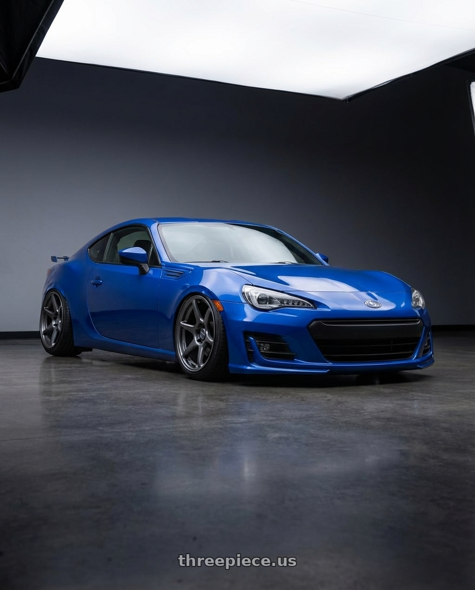 2017 Subaru BRZ with Kansei K11G Tandem 5X100 18x9.5 22 Gunmetal wheels